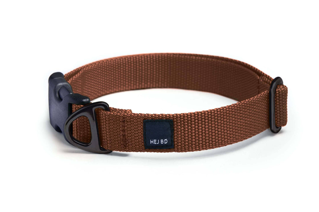 Halsband mit Name - Braun / Schwarz HEJ BØ 